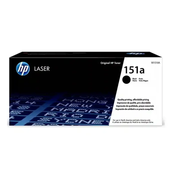 HP 151A Black Original LaserJet Toner Cartridge, W1510A