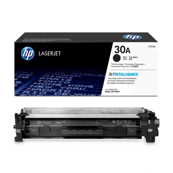 HP 30A Black Original LaserJet Toner Cartridge, CF230A