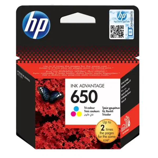 HP 650 Tri-color Original Ink Cartridge