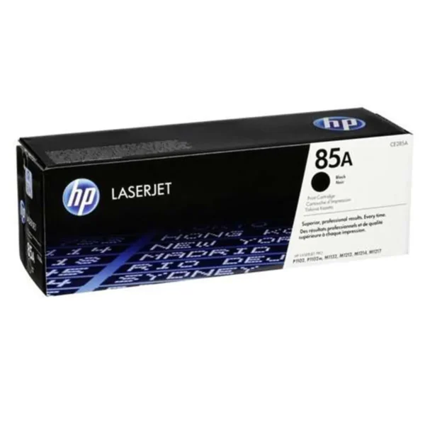 HP 85A Black Original LaserJet Toner Cartridge, CE285A