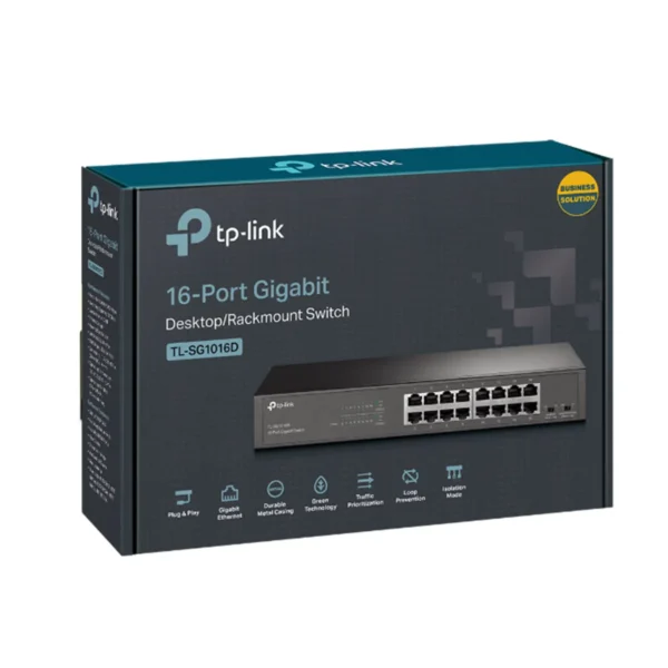 TP-Link TL-SG1016D 16-Port Gigabit Rackmount Switch